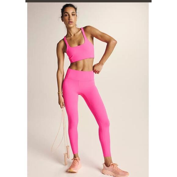Free People FP Movement Hot Pink Core Leggings Sz M - Picture 1 of 10